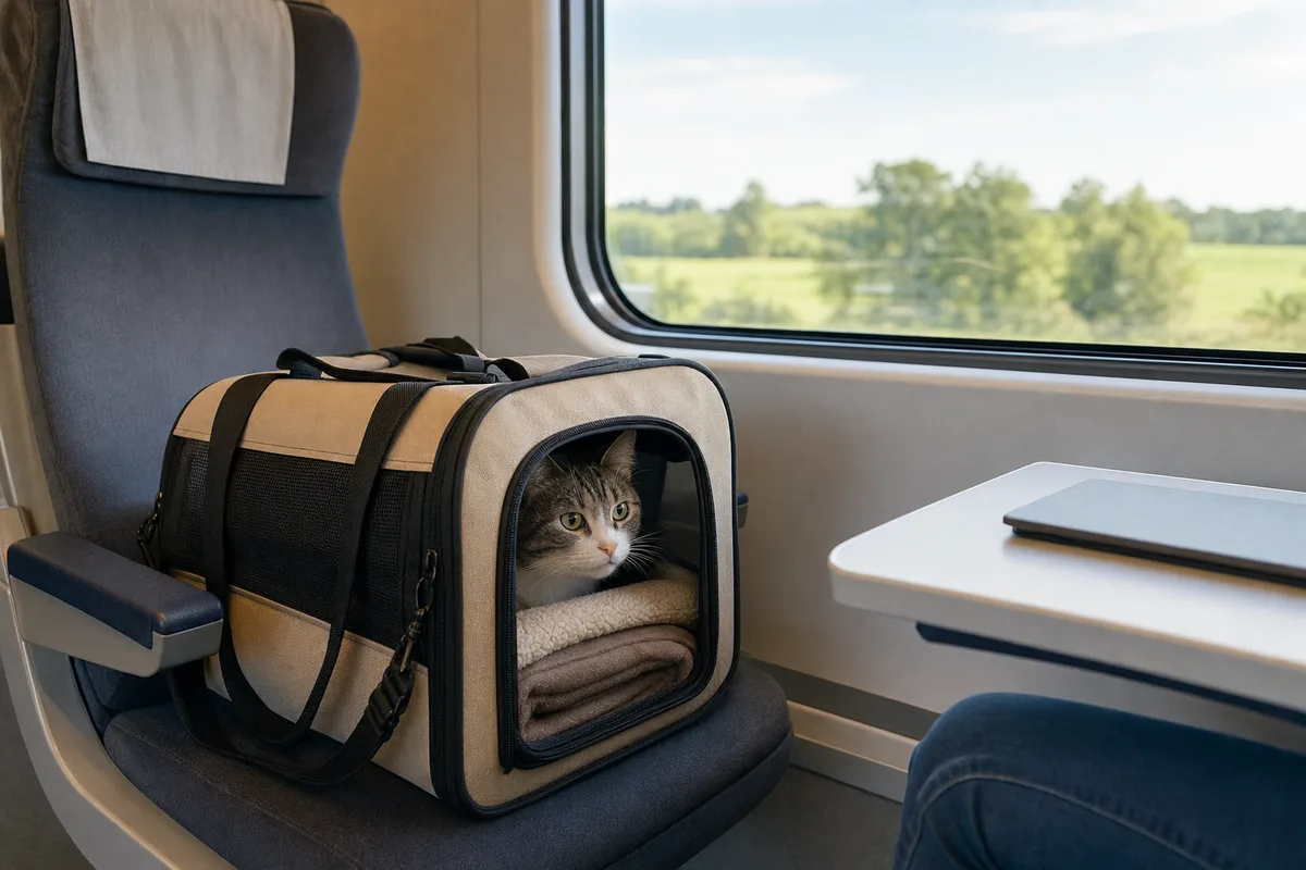 Prendre le train avec un chat : le guide