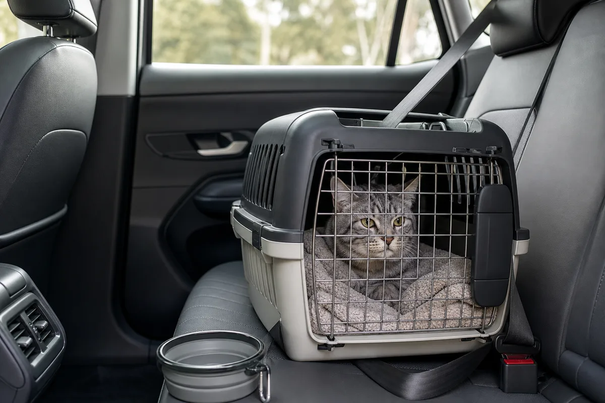 Transporter un chat en voiture sans stress